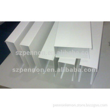 Aluminum square tubeline ceiling baffle ceiling artist ceiling
